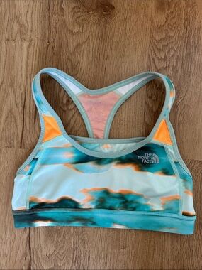 The North Face Women's XS Teal & Orange Sports Bra